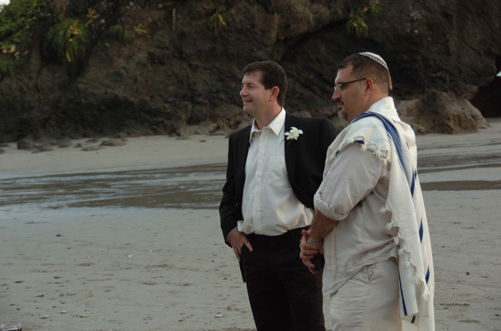 John and the Rabbi on Manuel Antonio Beach
