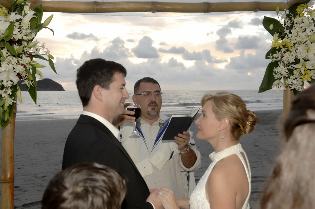 Our Wedding on the beach in Manuel Antonio