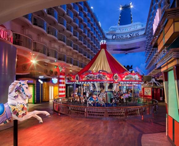 Boardwalk on the Oasis of the Seas (photo credit: Royal Caribbean)