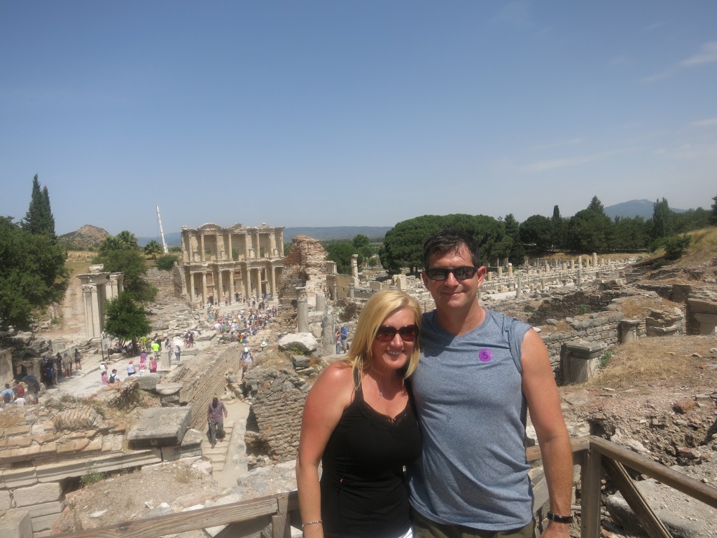 The ruins of Ephesus, with Library of Celsus in the background