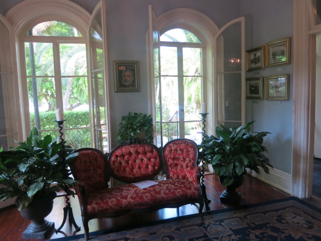 Living Room at Hemingway's House Key West Living Room at Hemingway's House Key West