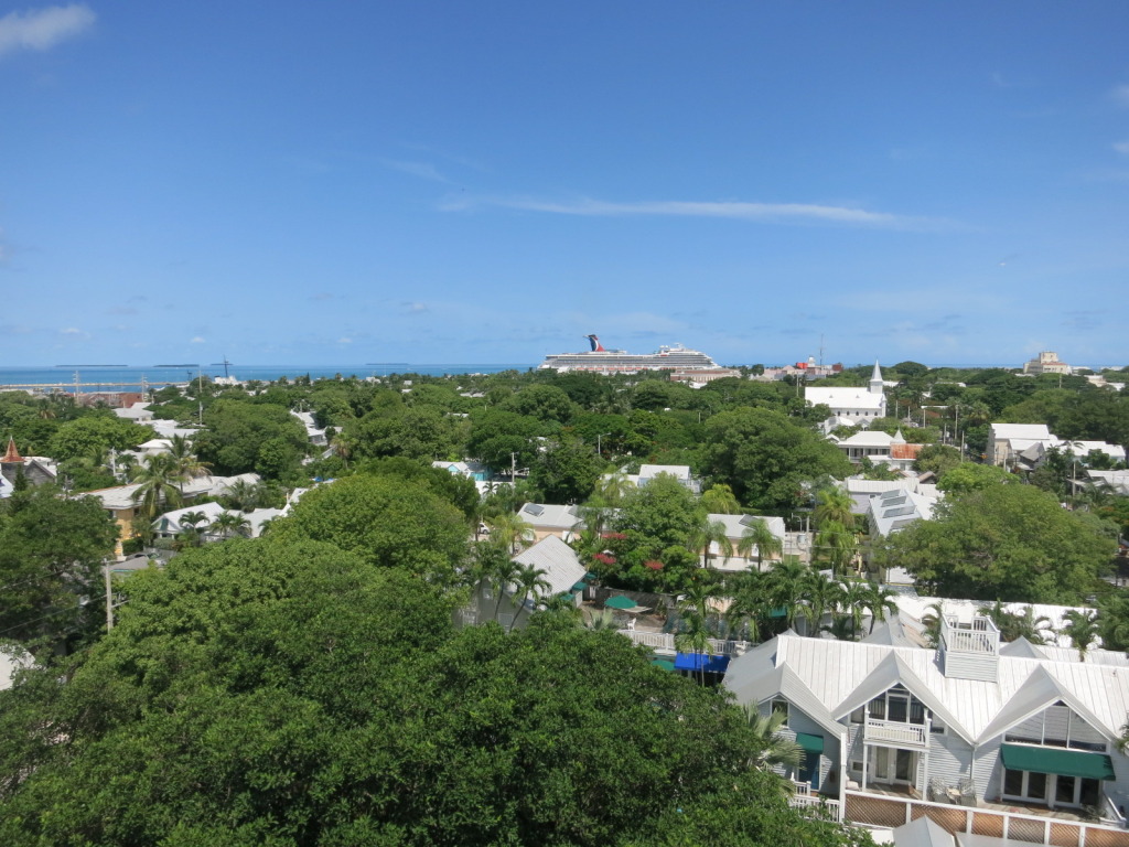 View of Key West from the platform of the Key West Lighthouse