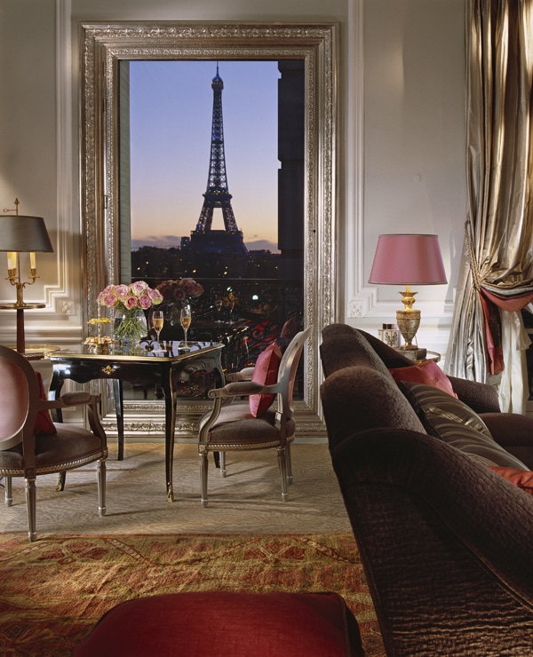 Royal Suite view, Hotel Plaza Athenee, Paris