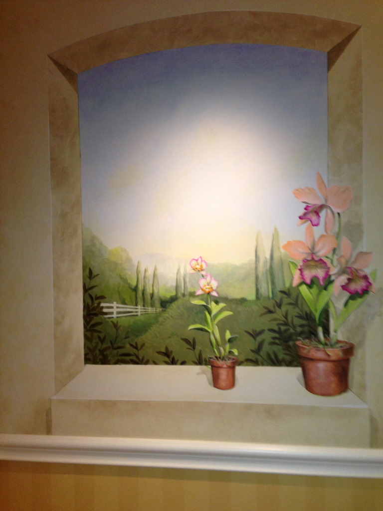 Murals on the walls at Four Seasons Hotel Westlake Village