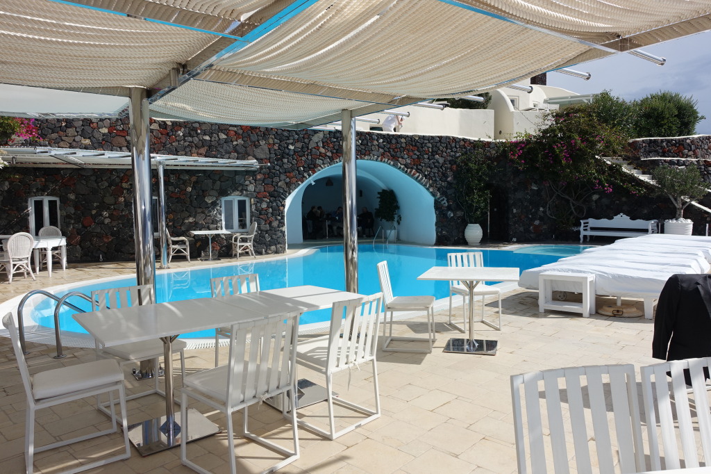Canaves Oia Hotel Pool Area, Santorini, Greece 