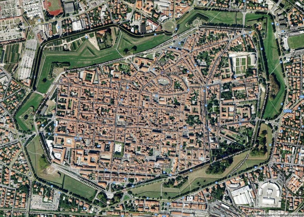 Lucca, Italy Aerial View