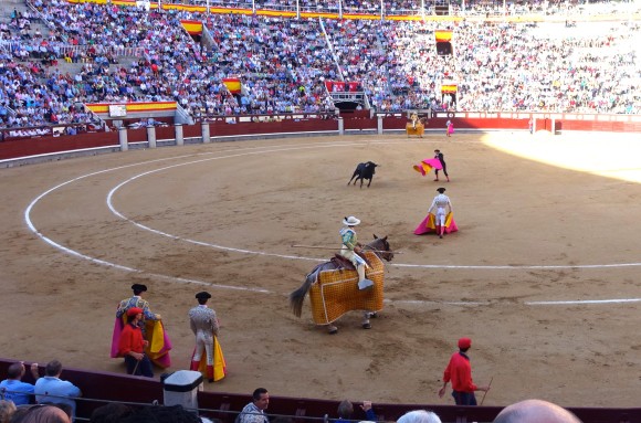 Picadores in Bullfighting ring at Plaza de Toros, Madrid