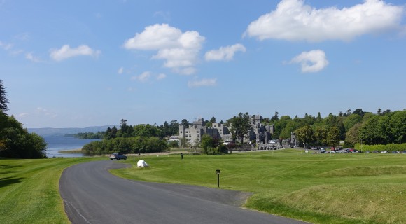 Ashford Castle, Cong, Ireland in the distance 