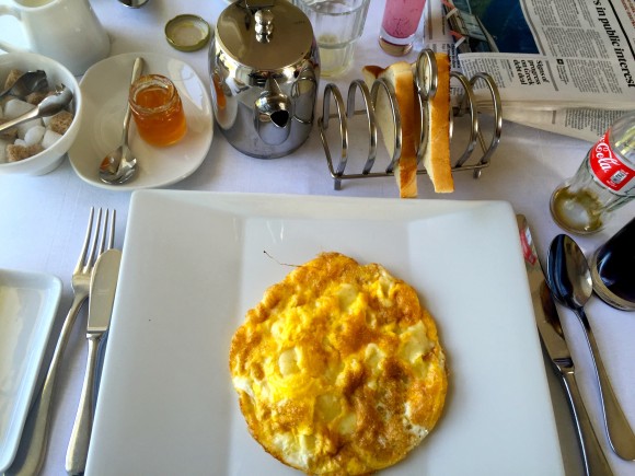 Breakfast Omelet at The Lodge at Ashford Castle 