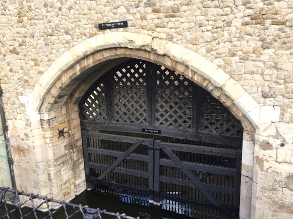 St. Thomas infamous river entrance to the Tower of London known as Traitors' Gate