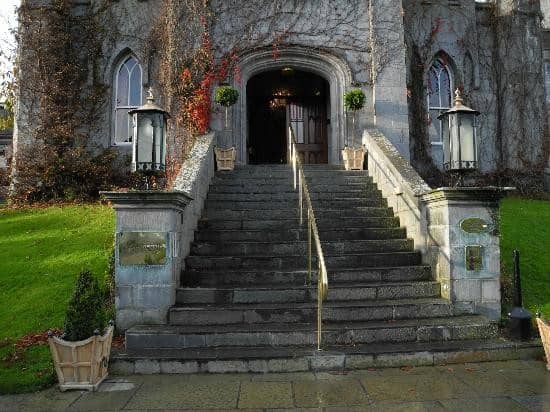 Dreamland Castle steps to reception area, Ireland