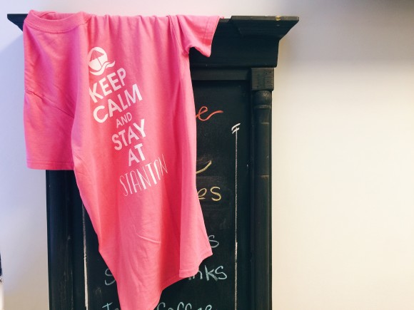 “Keep Calm and Stay at Stanton” souvenir T-shirt at the Stanton South Beach (Image Source: Stanton South Beach)
