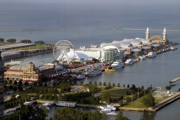 Navy Pier View from the Swissotel Hotel Chicago (Image: Swissotel)