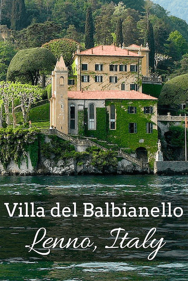 Villa del Balbianello is located on Lake Como. The villa was built in 1700, and is a picture-postcard villa that looks like a painting.