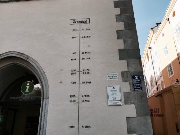 Water Flood Markers in Passau