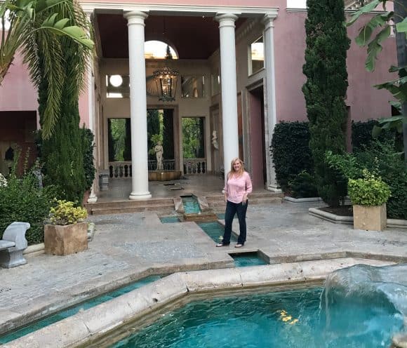 Admiring the fountains and pool area - Villa Padierna Hotel Palace