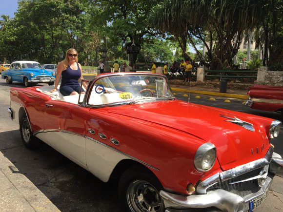 Antique Car in Havana Cuba
