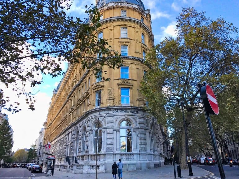 The Corinthia Hotel London was the exterior 