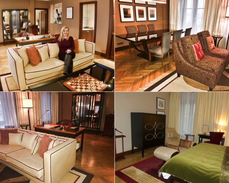 Presidential Suite Living Area, Dining Area, Master Bedroom - Corinthia Hotel St Petersburg 