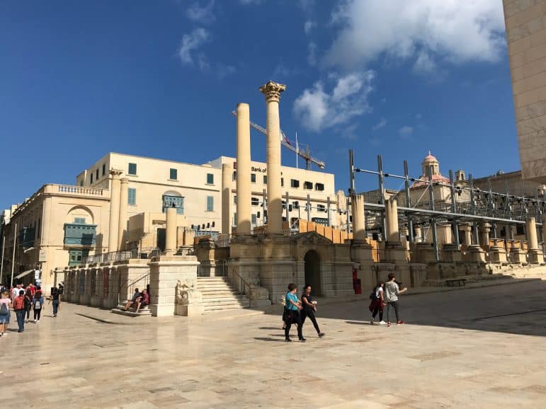 Ruins in Valletta - Malta