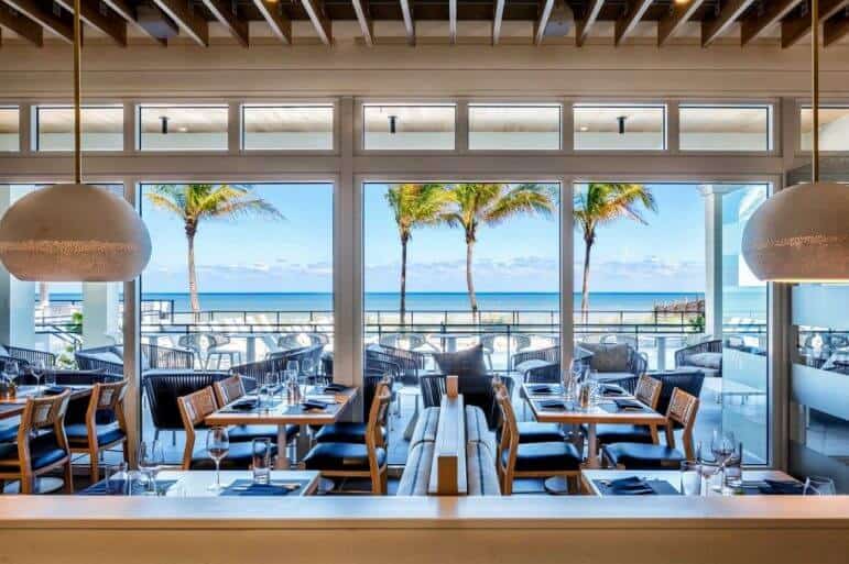 Oceanfront Dining at Drift Kitchen + Bar - Image Hutchinson Shores Resort & Spa