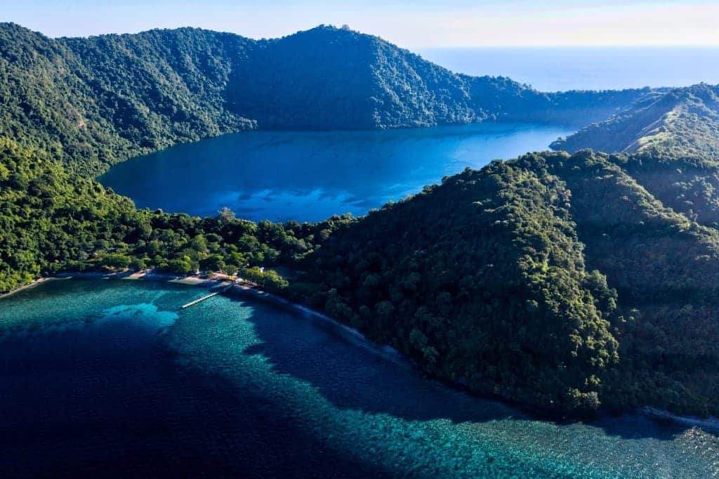 The Island of Satonda Island Indonesia 