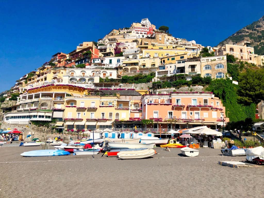 The city of Positano on Amalfi Coast, Italy