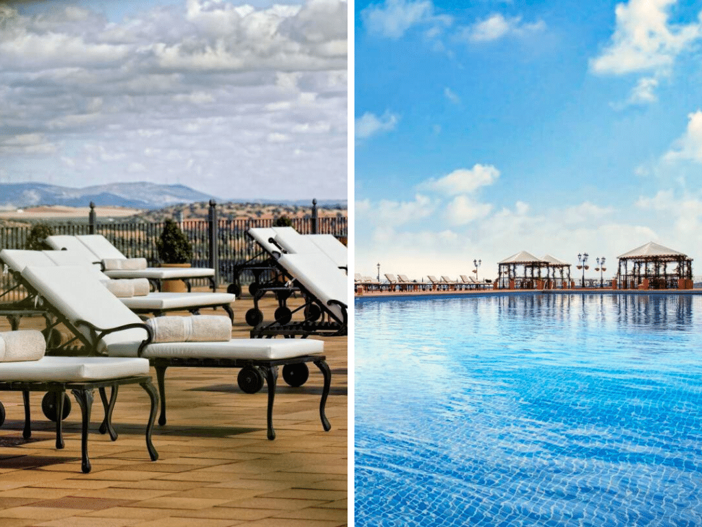 Outdoor Swimming Pool and Panoramic Terrace at Hotel La Caminera