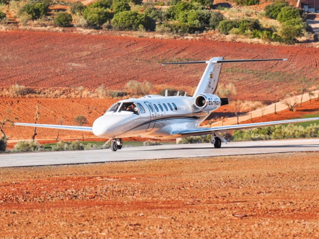 Private airstrip at Hotel La Caminera